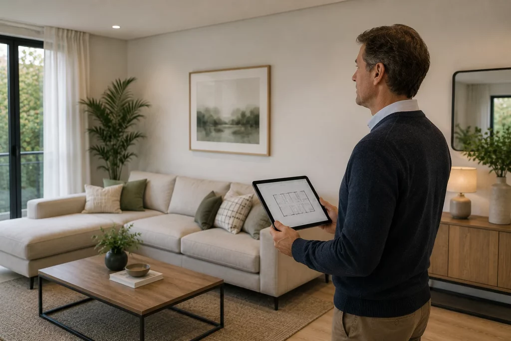 Tasación oficial de una vivienda realizada por un profesional.