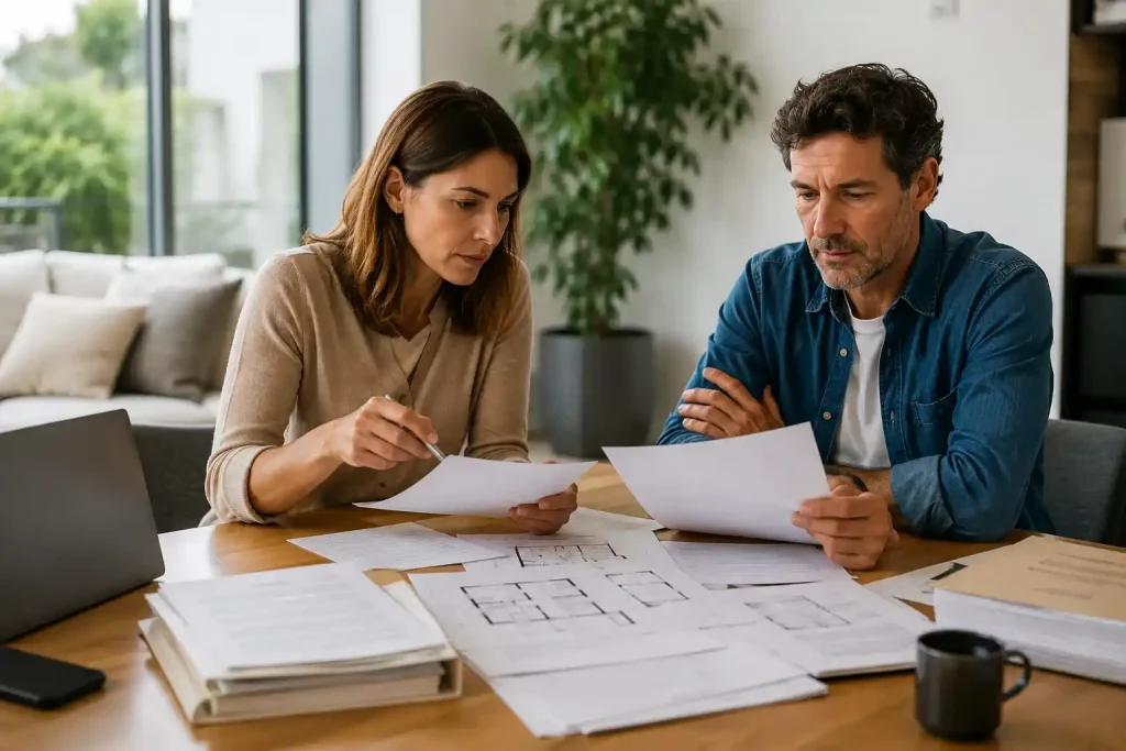Herederos analizando la venta de una vivienda heredada en Navarra