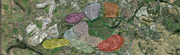 Vista de los principales barrios de Pamplona para comprar o vender una vivienda.