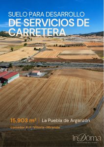 Vista aérea de terreno rústico de 15.903 m² en La Puebla de Arganzón, próximo a la A-1